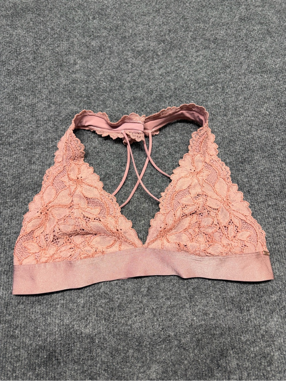 PINK Victoria's Secret Lace Bralette - Dusty Pink
